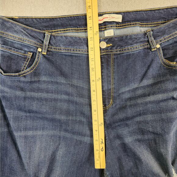 Cato Jeans Womens Size 22W Hi-Rise Distressed 40" Waist - Picture 9 of 12